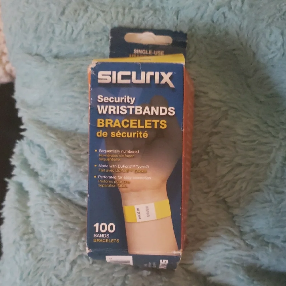 Yellow Security Wristbands